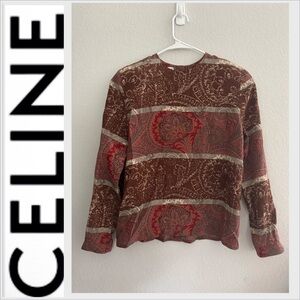 Vintage Celine Paris Silk Blouse size 40